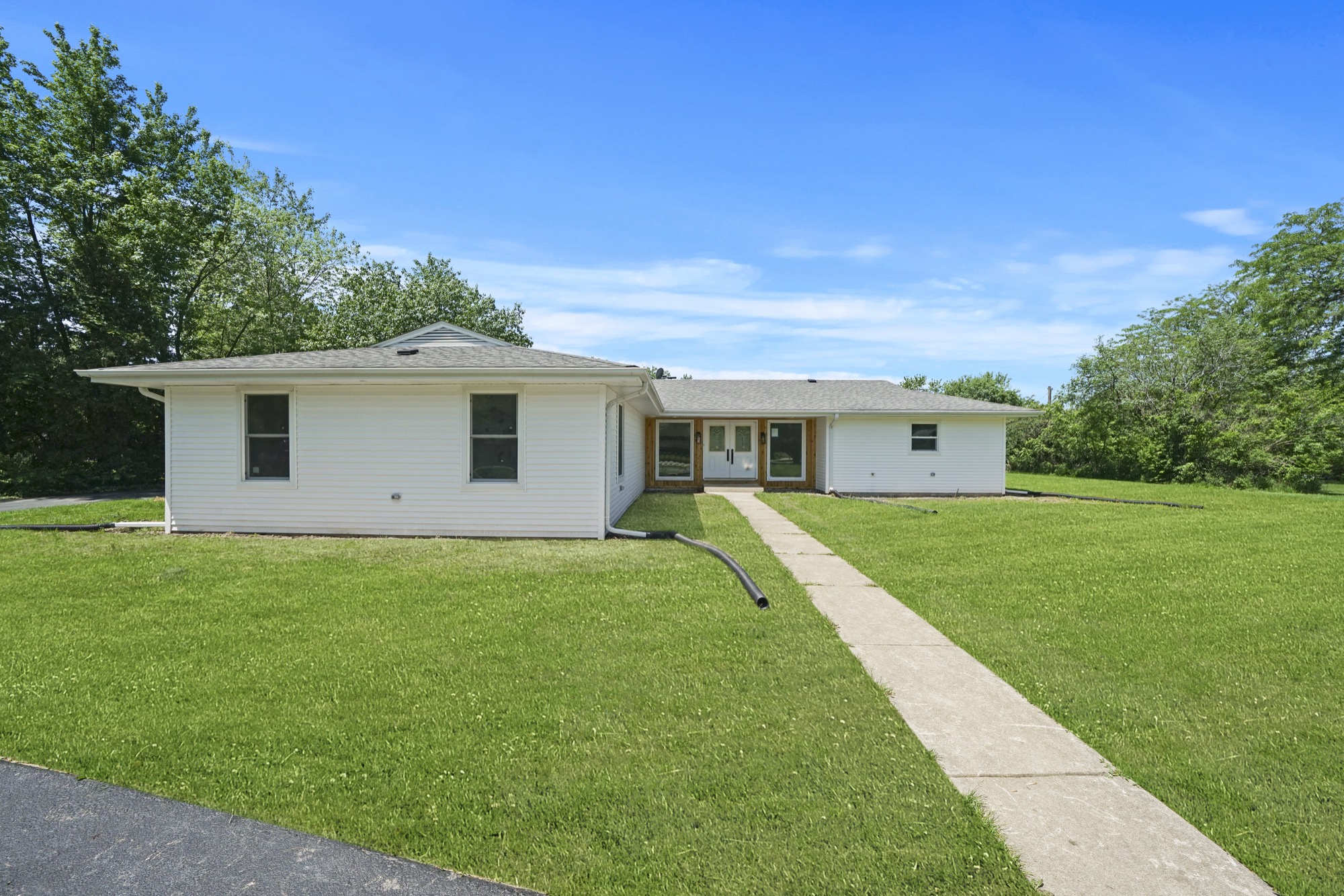 Renovated home exterior